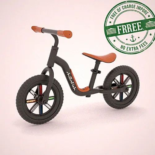 10" Chillafish Buzzi Balance Bike for Kids 1.5 Years Older, Lightweight, Black