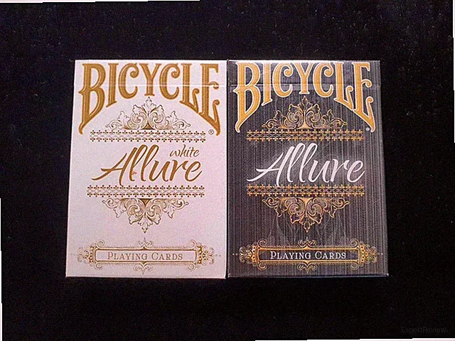 2 DECK BUNDLE: Allure Black & White Bicycle Playing Cards (Kickstarter 2012) NEW