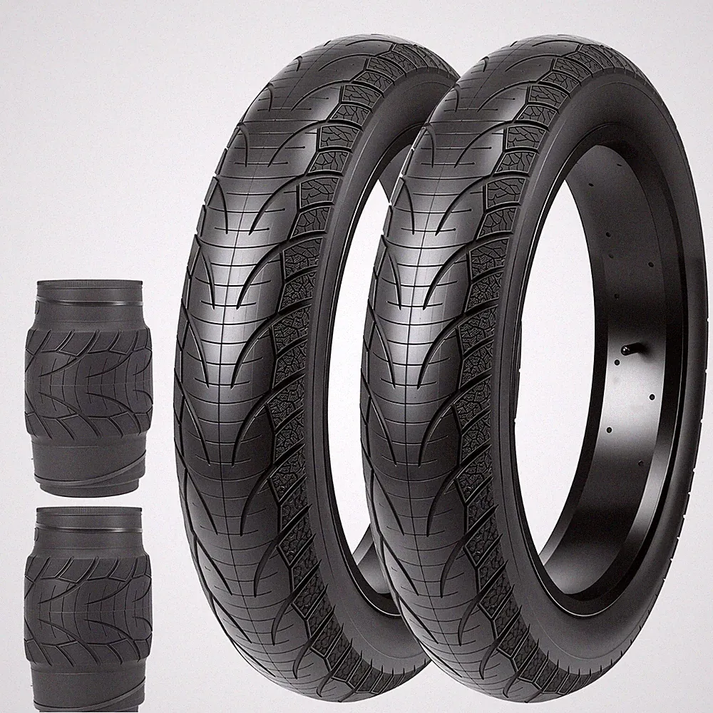 2 Pack 20" Fat Bike Tire 20x4.0 E-Bike Tire Compatible Replacement Bicycle Tire