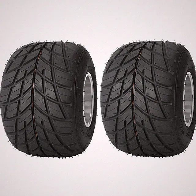 2 set 10x4.50-5 Tubeless Rain Tire Wheel Rim For Drift Trike Cart Dirt Pit Bike