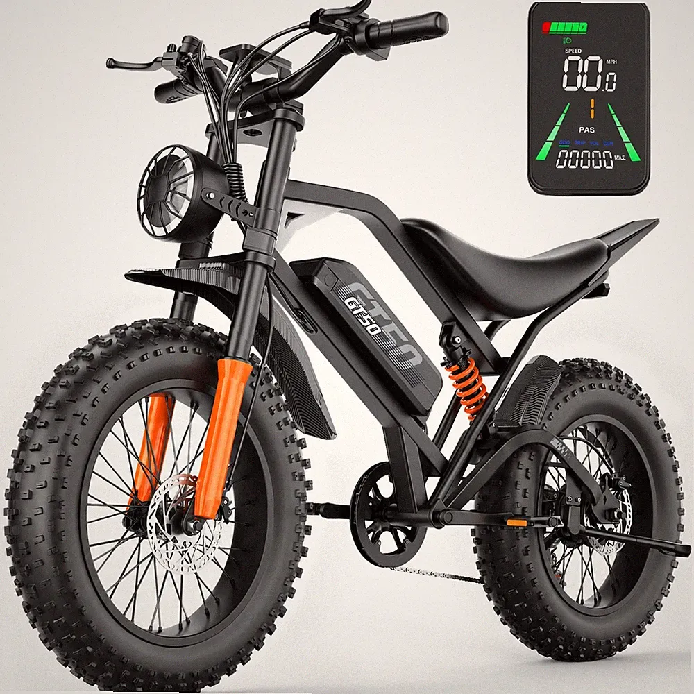 20" FAT TIRE ADULTS ELECTRIC BIKE 5500W 40MPH 48V 25AH MOUNTAIN EBIKE