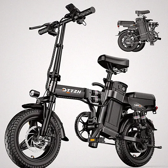 2000W 40MPH Fast Folding Commuter Electric Bike 52V 25Ah 80Mi Long Range Ebike