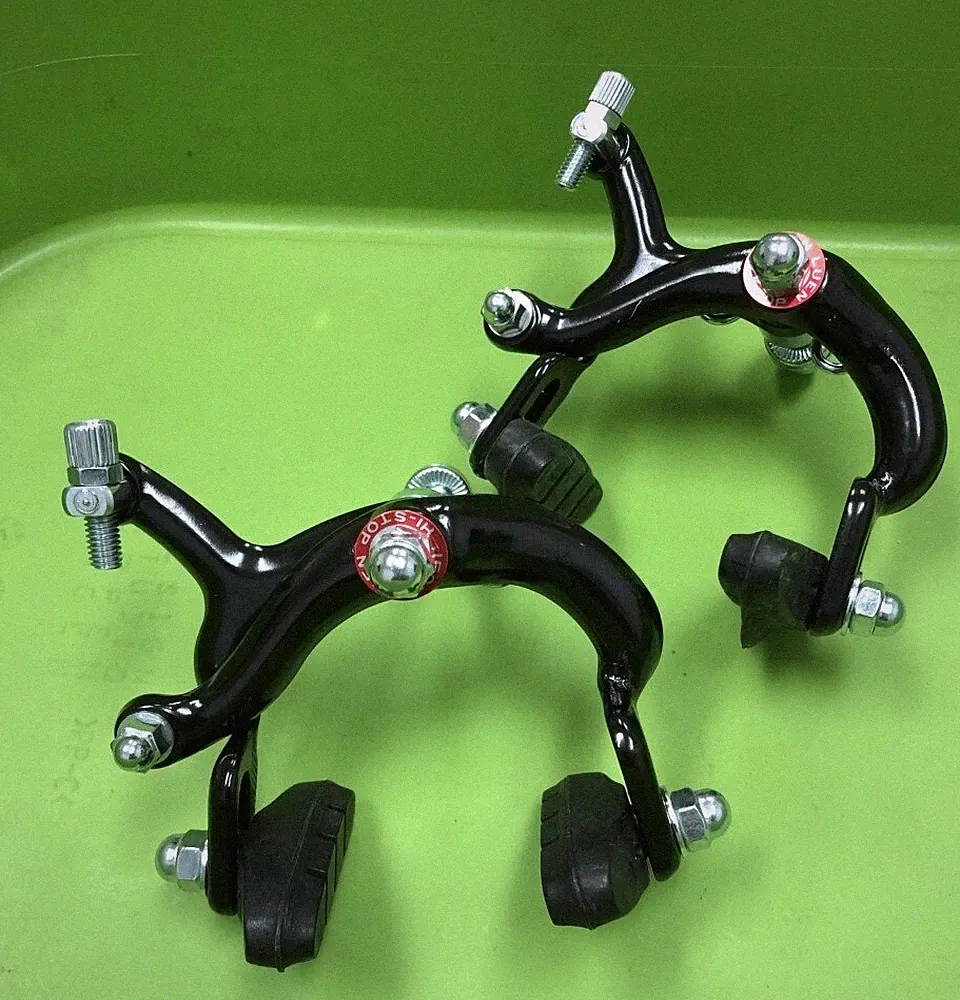27" ROAD BIKE BICYCLE ALUMINUM ALLOY SIDE PULL BRAKE CALIPER BLACK F + R