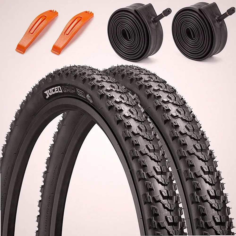 2PCS 26" Mountain Bike Tires 26x2.2 54-559 Bicycle Tires And Pair Inner Tubes