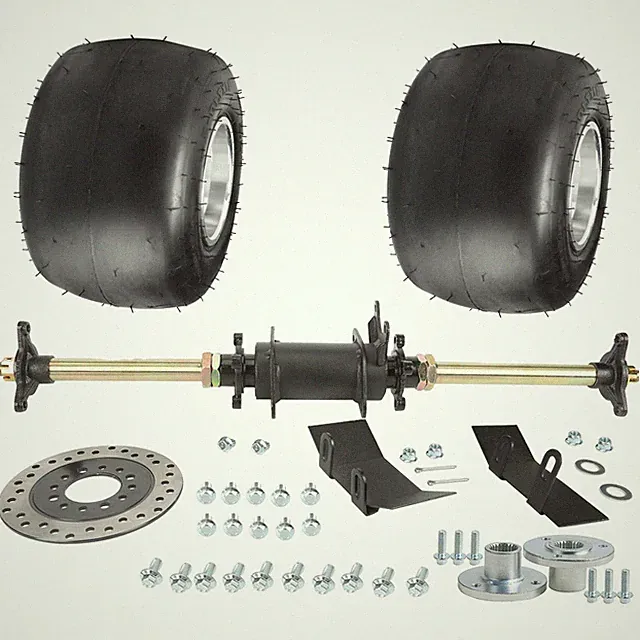 32" Rear Axle Kit 5" Slick Wheels Tires Engine Motor Seat Pit Bike Drift Trike