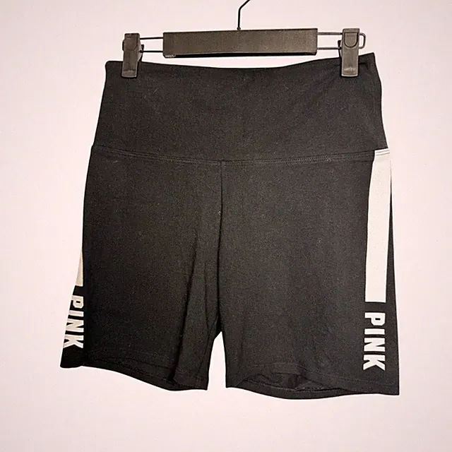482. PINK Victoria's Secret Black Bike Shorts NWT Size M