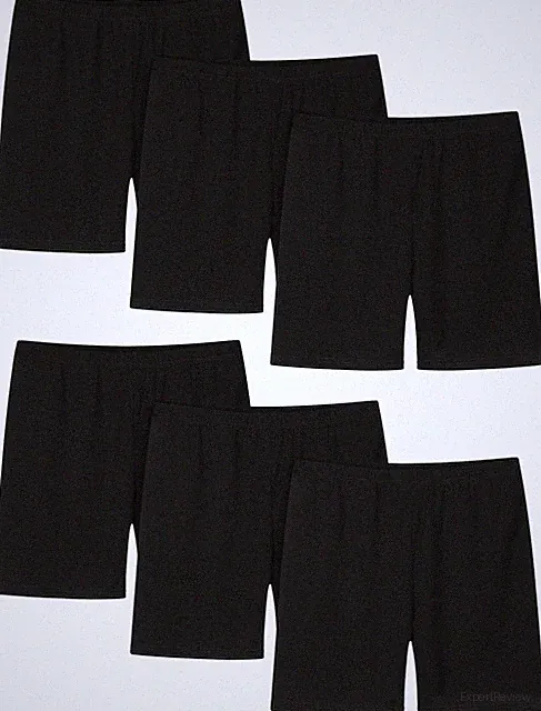 6 Pack Girls Bike Shorts Cartwheel Shorts for Girls Toddler Kids Biker Shorts
