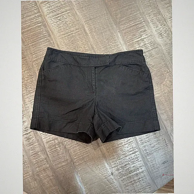 Ann Taylor Black Tailored Stretch Bike Shorts