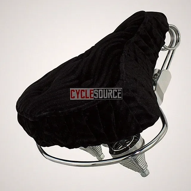 Beach Cruiser Velour Seat Lowrider Bike Saddle Chopper Bike 5 Button Polo