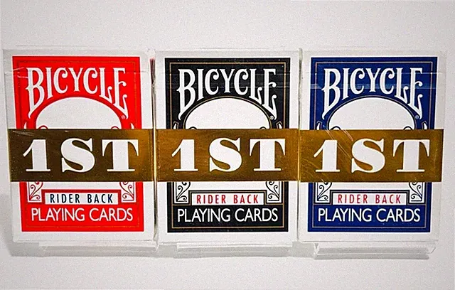 Bicycle 1ST Rider Back 3 Set Metalluxe Blue Red Black Chris Ramsay