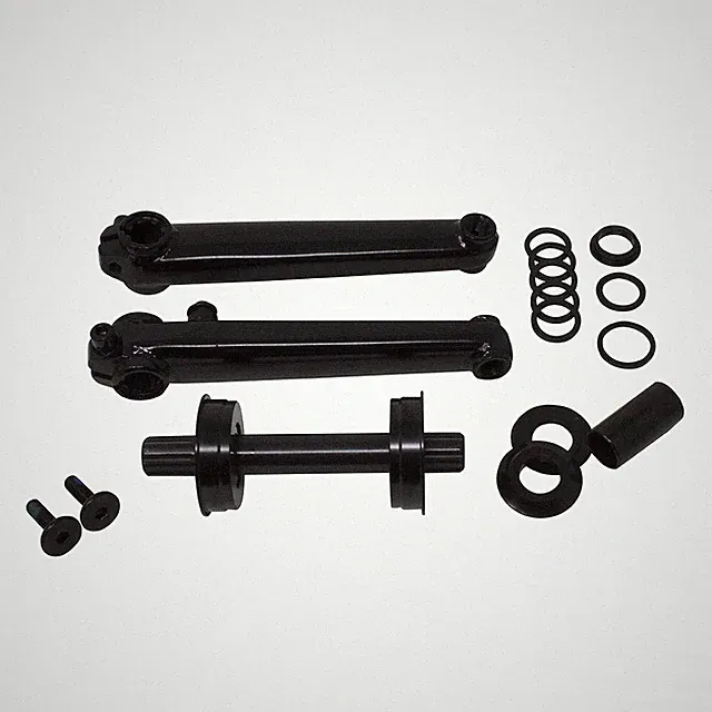 Bicycle 3PC CR-MO Crank Set 175mm USA/BB 8t BMX MTB Bike Black