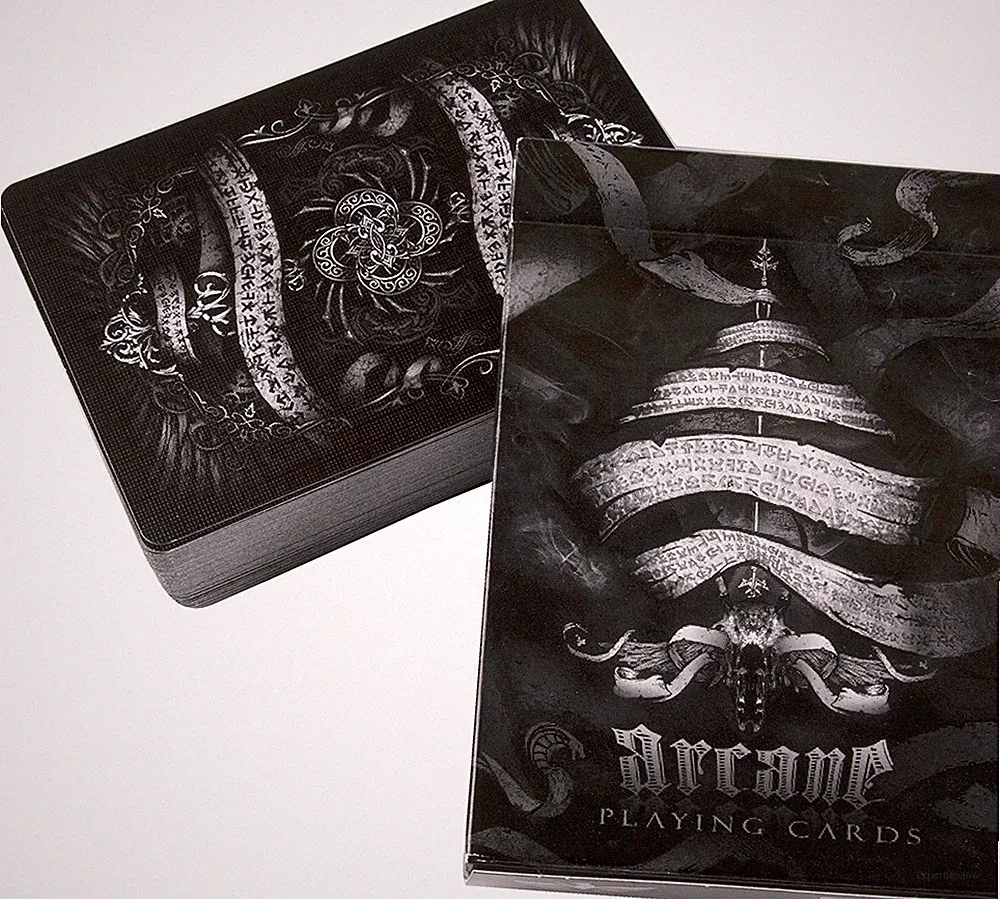 Bicycle Arcane Deck, Playing Cards by Ellusionist, Black or White