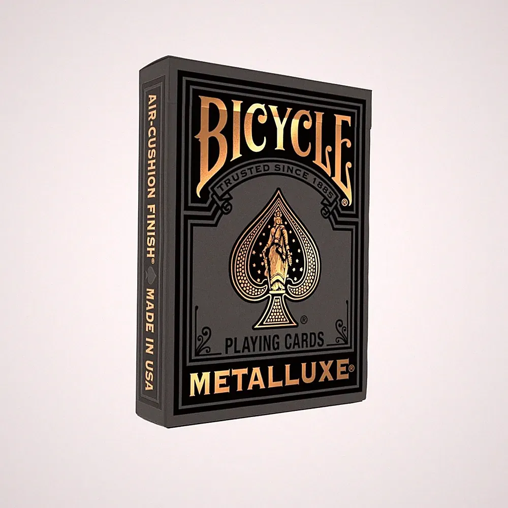 Bicycle Black and Gold Metalluxe Playing Cards – Premium Foil Metalluxe Deck