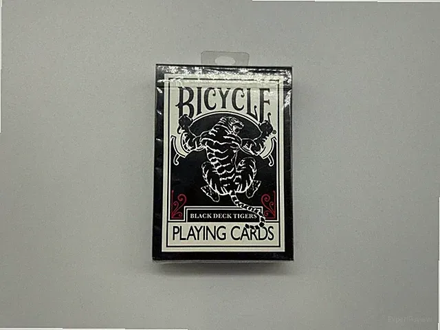 Bicycle Black Deck Tiger Playing Cards