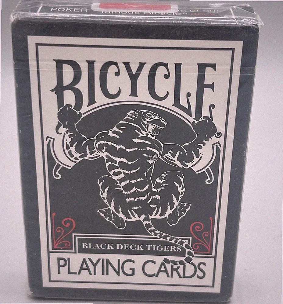 Bicycle Black Deck Tigers Playing Cards Poker 808 Ellusionist 1st Ed Red Sealed