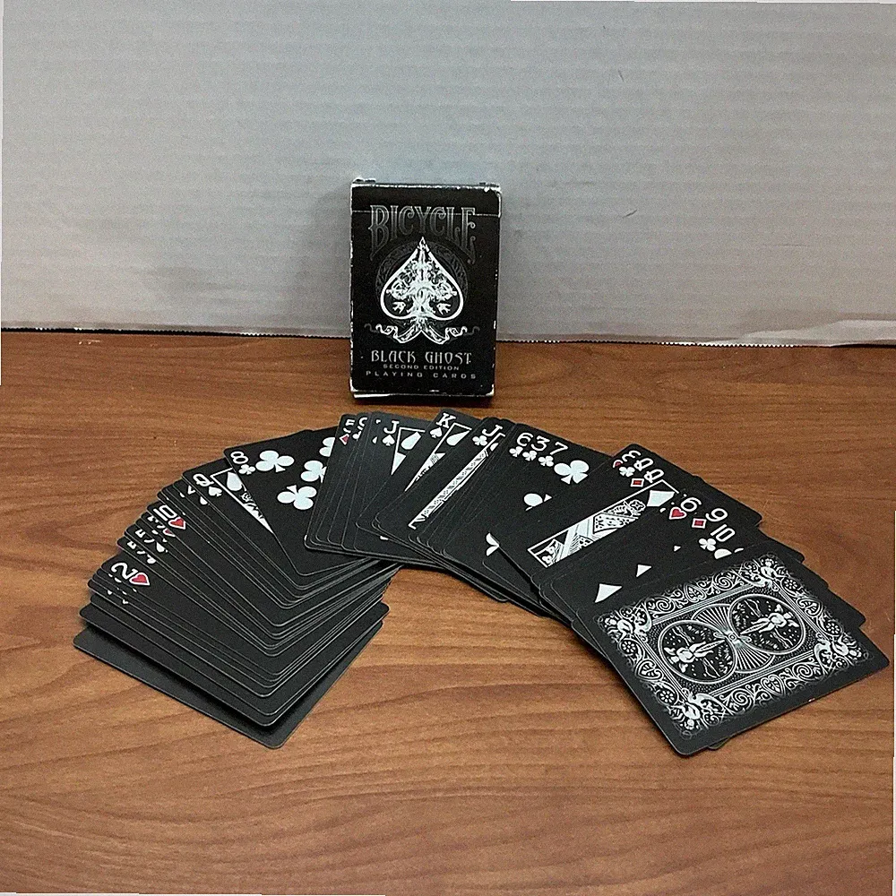 Bicycle Black Ghost Playing Cards Second Edition With Gaff Card In Vgc Deck