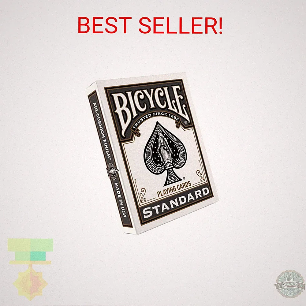 Bicycle Black Playing Cards, Standard Index Poker Size, Classic Deck of Cards fo