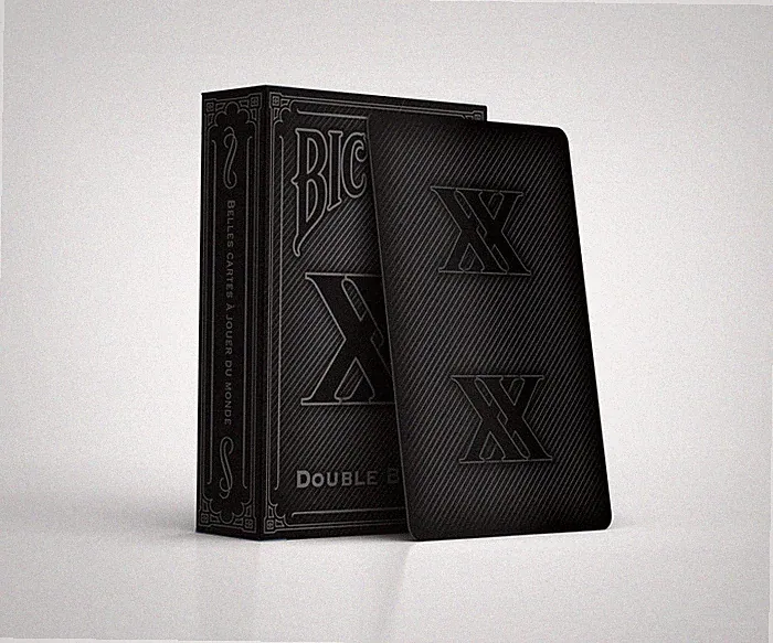 Bicycle Double Black Playing Cards Deck by Gamblers Warehouse Brand New