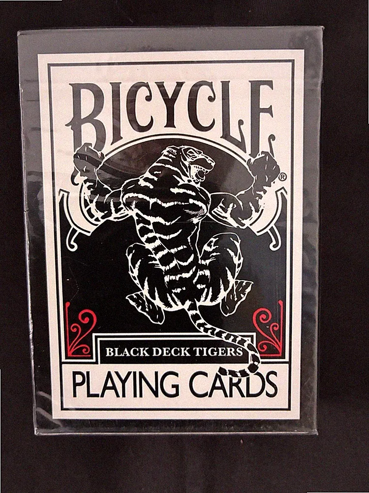 Bicycle Ellusionist BLACK TIGER Playing Cards with Red pips