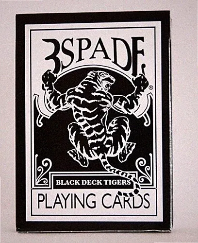 Bicycle Ellusionist GAFF DECK 3SPADE BLACK TIGER Playing Cards Magic Trick Delux