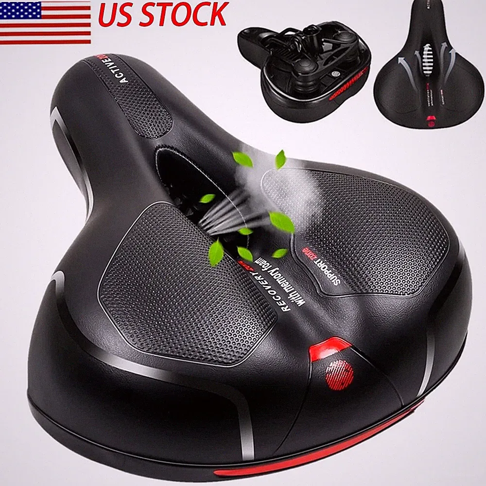 Bicycle Gel Saddle Extra Wide Big Bum Cushion Pad Comfort Bike Seat