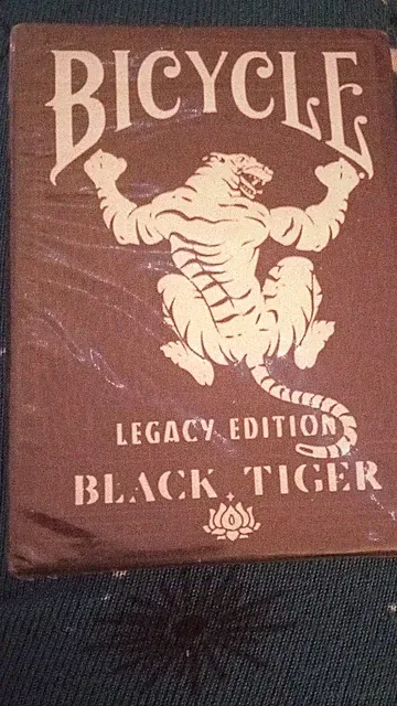 Bicycle Legacy Edition Black Tiger Performance Finish Playing Card Deck