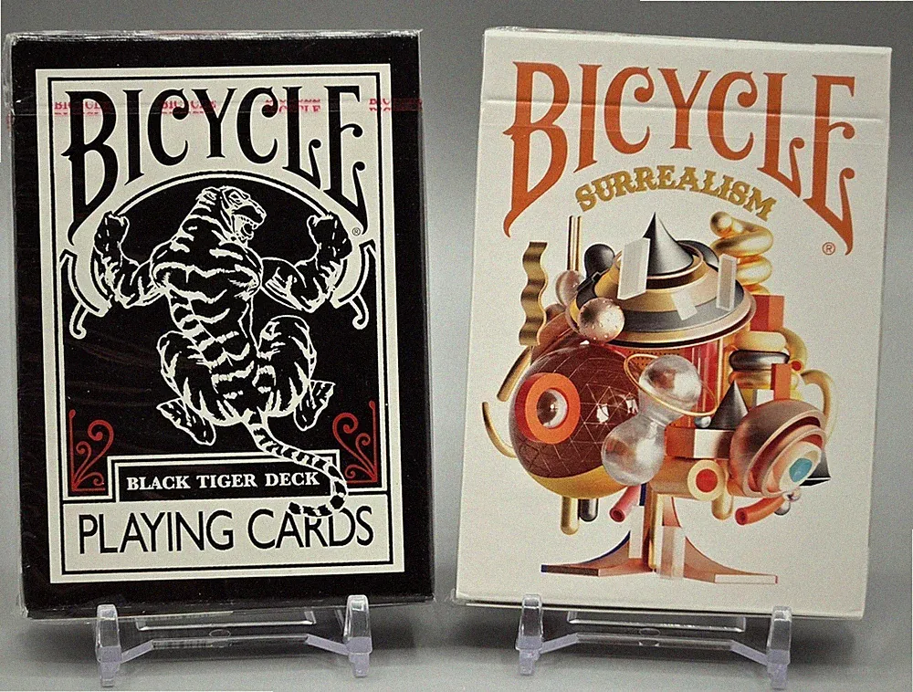 Bicycle Playing Cards - 2 Decks - Black Tiger and Surrealism