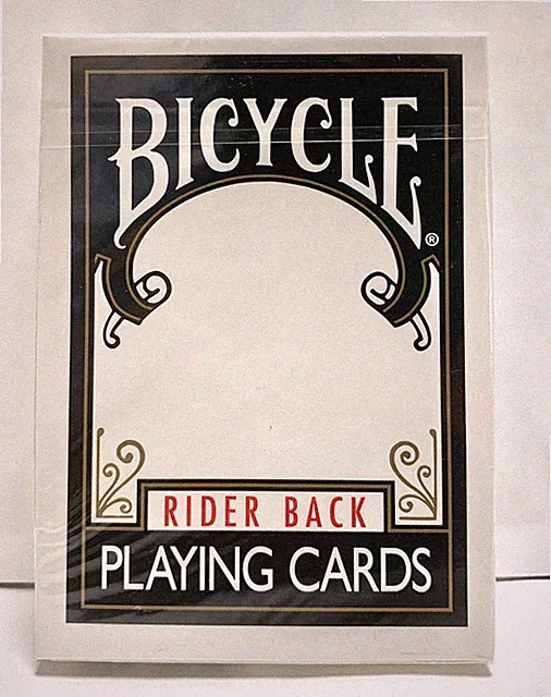 Bicycle Playing Cards Rider Back Black without Emblem design / Trump / Rare