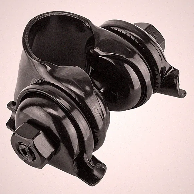 Bicycle seat "guts" railed seat clamp - BLACK
