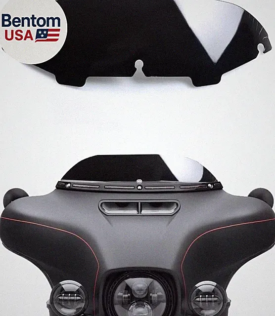 Black 4.5" Windshield Windscreen Compatible for 96-13 Harley Davidson Touring St