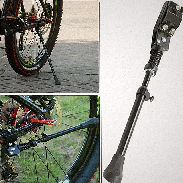 Black MTB Road Bike Mountain Bicycle Adjustable Alloy Bike Side Kickstand USA