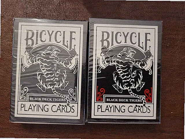 Black Tiger Deck Bicycle Playing Cards Ellusionist New & Sealed (2) Cincinnati