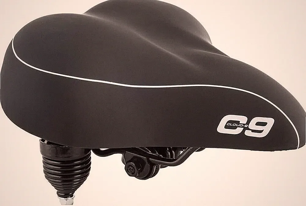 Cloud 9 Black Bicycle Cruiser Anatomic Gel Suspension Saddle 49525