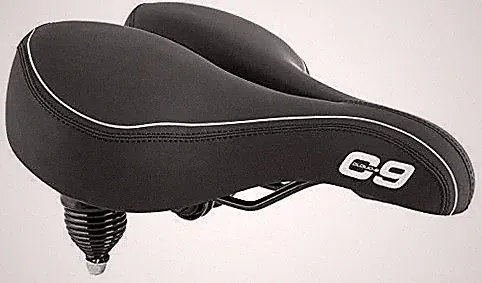 Cruiser Sofa Cloud-9 Bicycle Suspension Cruiser Coil Saddle Black Bike Seat