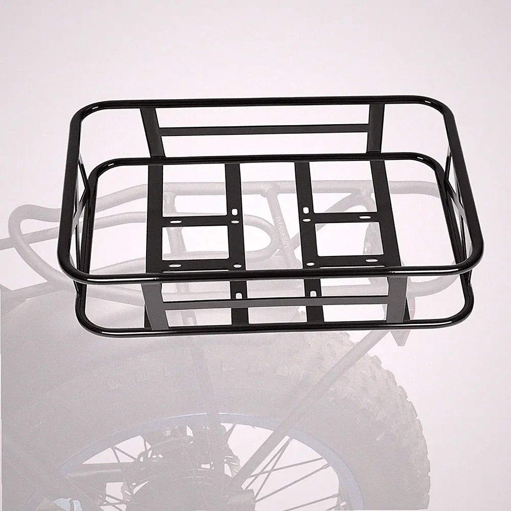 Electric Bike Rear Basket Rear Mount Bicycle Storage Basket for Most Bikes 464mm