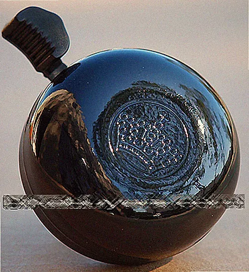 Fito Crown Bicycle Bell - Black, for Beach Cruiser Mountain Tandem BMX Bikes