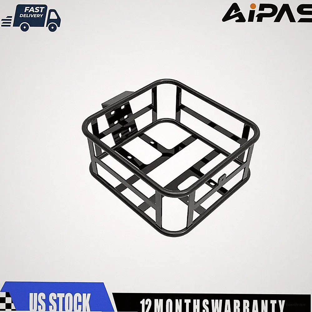 Front Basket Large Storage Basket Black For Aipas Electric Bicycle Bike