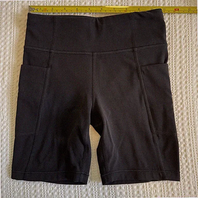 Girls Youth Black Athleta Spandex Size Medium 8-10 Bike Shorts