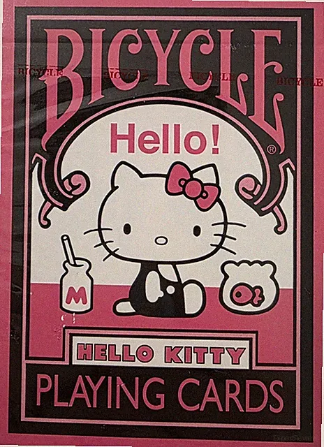 Hello Kitty Playing Cards By Bicycle NEW SEALED Black, Pink & White Sanrio