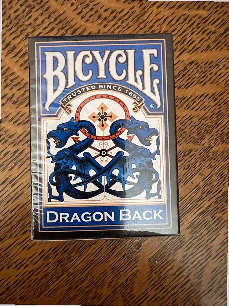 HTF - NEW Bicycle BLUE - DRAGON BLACK Playing Cards