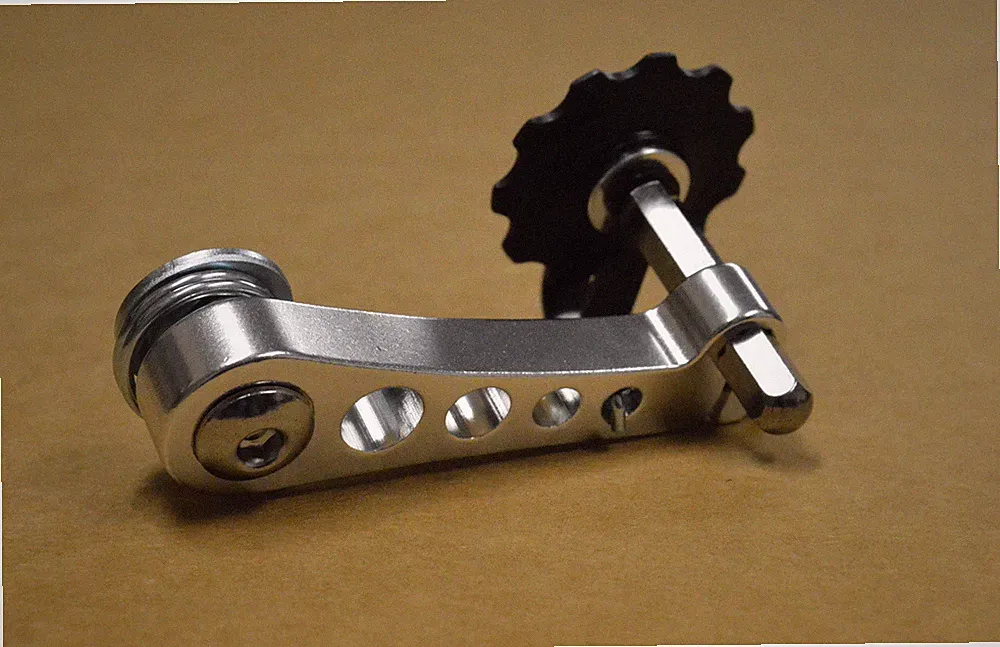 New Anodized (SILVER) Single Speed Bike Bicycle Chain Tensioner