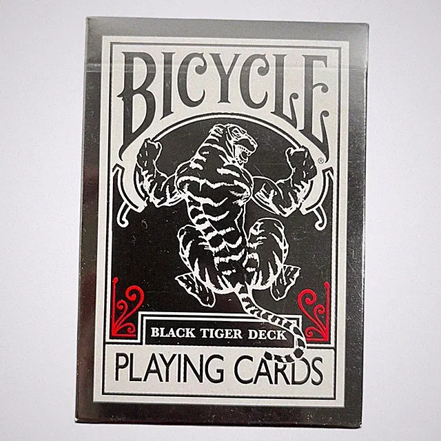 NEW Bicycle BLACK TIGER Poker Deck Playing Cards RARE DECK