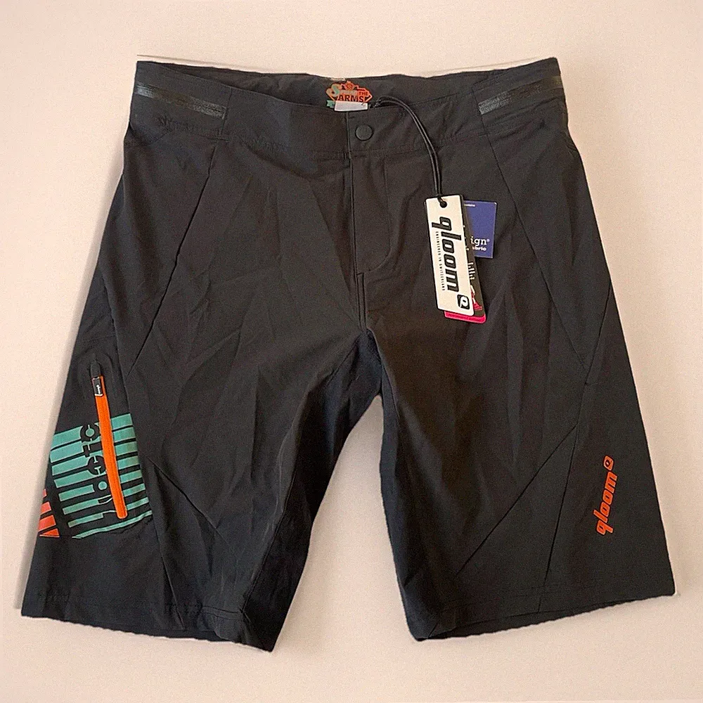 NEW Qloom Crawley MTB Mountain Bike Enduro shorts Men’s XL Black Freeride