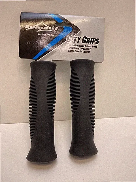new Summit CITY bicycle Grips Black ATB BMX Cruiser