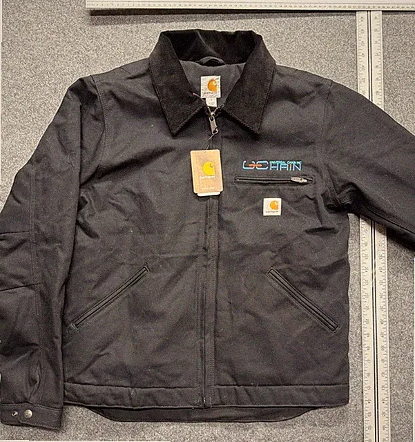 NWT J01 Black Duck Detroit Jacket Blanket Lined Mens Medium NWT Embroidered Logo