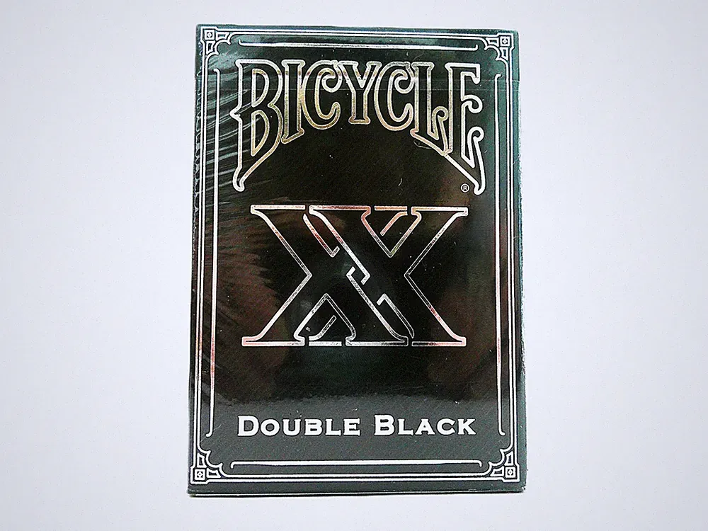 ONE NEW SEALED BICYCLE DOUBLE BLACK XX PLAYING CARDS USPCC 2014