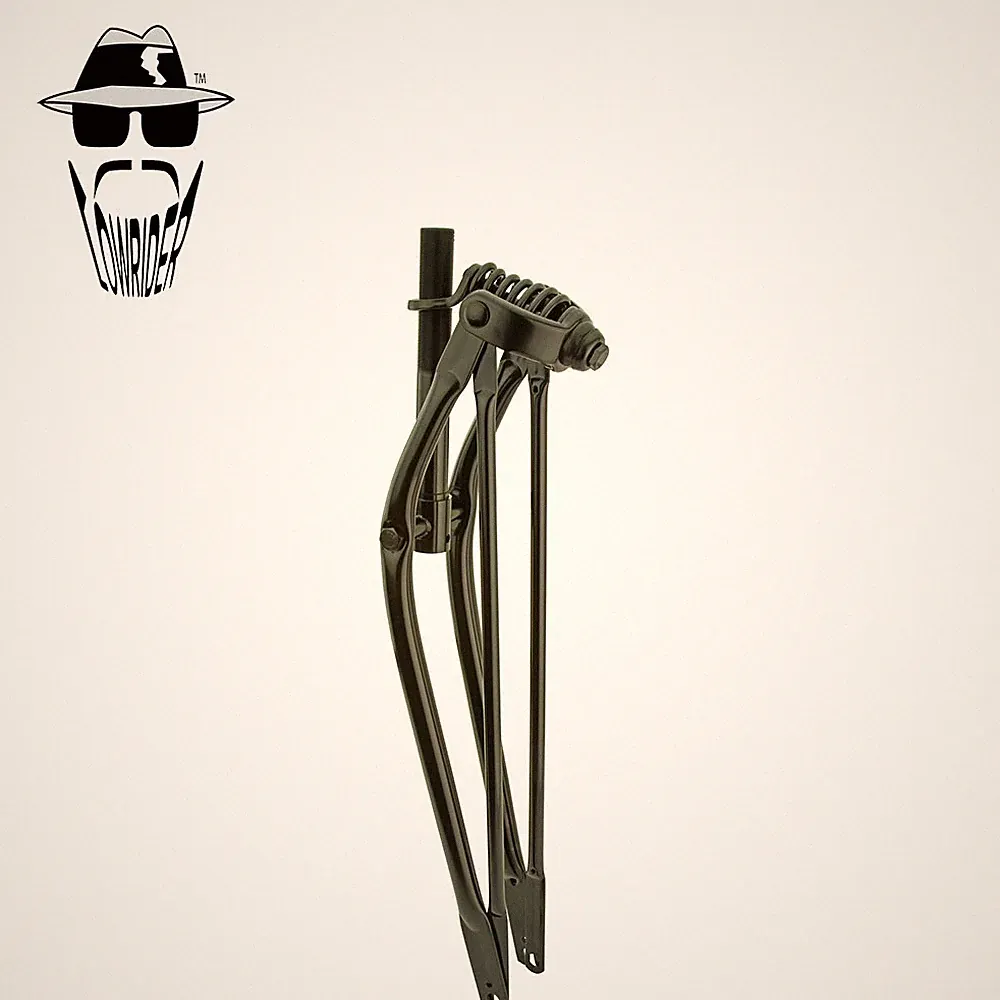 Original Lowrider 26" Beach Cruiser Bicycle Classic Black Springer Durable Fork.