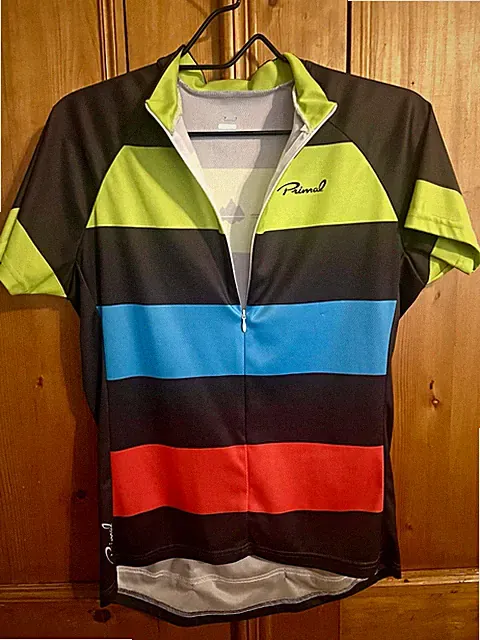 Primal Color Block 3/4 Zip Short Sleeve Cycling Jersey (Women's Large)
