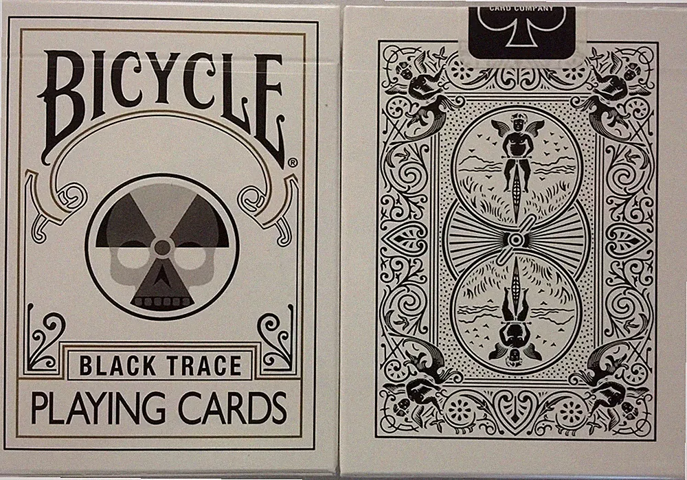 Rare Bicycle Black Nuclear Bad Apple Trace Poker Playing Cards Rider Back Deck