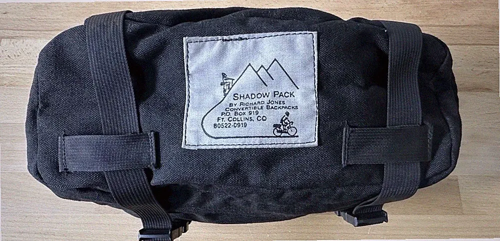 RARE Vintage Shadow Pack Bicycle Touring Convertible Rear Rack And Waist Pack